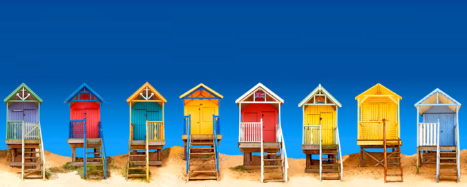 beach huts